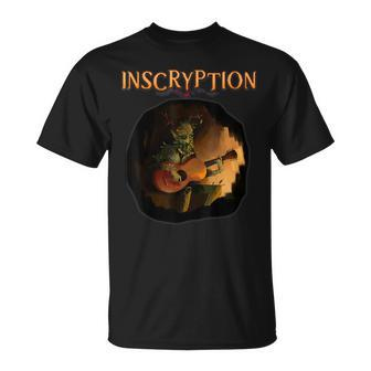Inscryption Leshy Guitar Boss Psychological Card Game Scary Scary T-Shirt | Mazezy