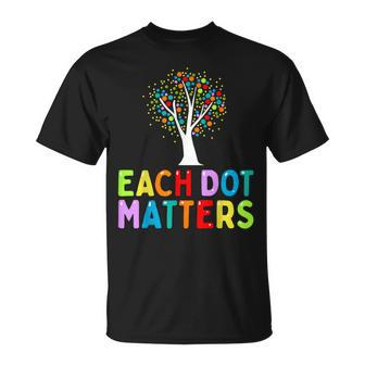 International Dot Day Each Dot Matters Unity Tree Polka Dot T-Shirt - Seseable