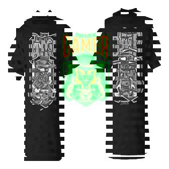 Irish Gamer Scary Angry Leprechaun Design Unisex T-Shirt | Mazezy