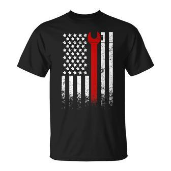Ironworker America Us Flag Usa Iron Workers T-Shirt | Mazezy