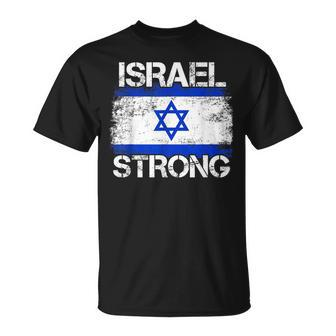 Israel Strong Flag Support I Stand With Israel T-Shirt - Monsterry UK