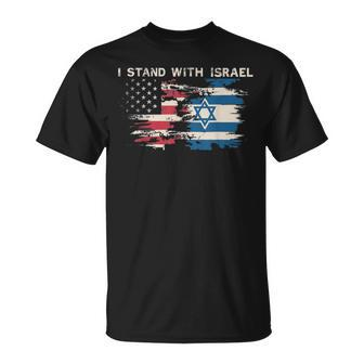 Israeli Flag Jewish Star Of David I Stand With Israel T-Shirt - Thegiftio UK