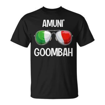 Italian Funny Italy Slang Italia Pun Amunin Goombah Unisex T-Shirt | Mazezy