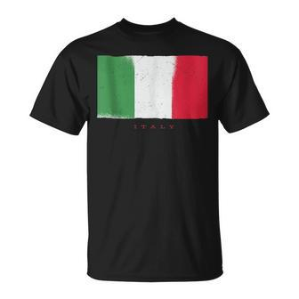 Italian Roots Flag Soccer Sports European Pride Unisex T-Shirt | Mazezy