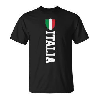 Italy Italian Flag Pride Italia Sports Fan Soccer Gift Unisex T-Shirt | Mazezy