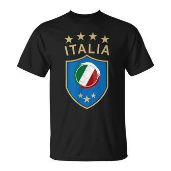 Italy Soccer Italian Italia Flag Football Player T-Shirt | Mazezy