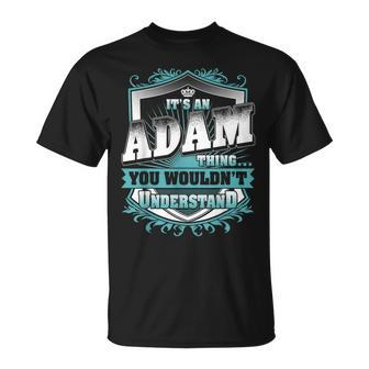 It's An Adam Thing You Wouldn't Understand Name Vintage T-Shirt - Seseable
