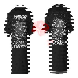 Its All Fun And Games Until Someone Fails A Saving Throw Games Funny Gifts Unisex T-Shirt | Mazezy