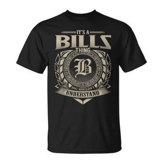 It's A Bills Thing You Wouldn't Understand Name Vintage T-Shirt - Seseable