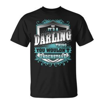 It's A Darling Thing You Wouldn't Understand Name Vintage T-Shirt - Seseable