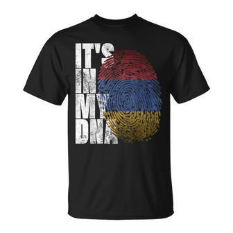 It's In My Dna Armenian Sign Proud Pride Armenia Flag T-Shirt | Mazezy DE