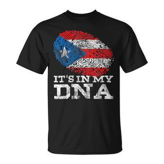 It's In My Dna Puerto Rico Rican Hispanic Heritage Month T-Shirt | Mazezy UK
