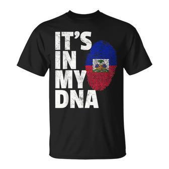Its In My Dna Haiti Haitian Flag T Pride Country Gift Unisex T-Shirt | Mazezy