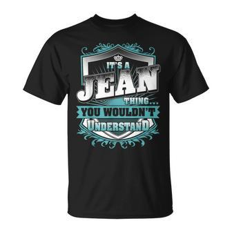 It's A Jean Thing You Wouldn't Understand Name Vintage T-Shirt - Seseable