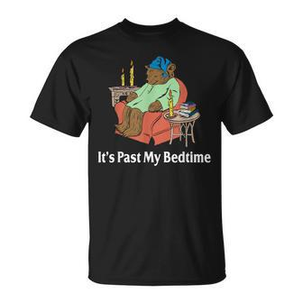 It's Past My Bedtime Bear Lover Reading T-Shirt - Monsterry AU