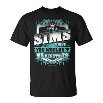 It's A Sims Thing You Wouldn't Understand Name Vintage T-Shirt - Seseable