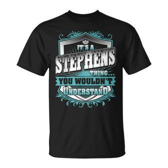 It's A Stephens Thing You Wouldn't Understand Name Vintage T-Shirt - Seseable