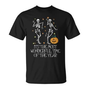 It's The Most Wonderful Time Of The Year Halloween Skeleton T-Shirt
