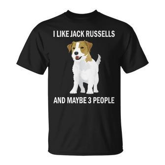 I Like Jack Russells Dog Owner Pets Lover T-Shirt | Mazezy CA