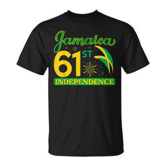 Jamaica 61St Independence Day Celebration Jamaican Flag Unisex T-Shirt - Seseable