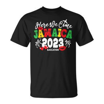 Jamaica Honeymoon 2023 Baecation Vacay Mode Wedding Couples Unisex T-Shirt - Monsterry AU