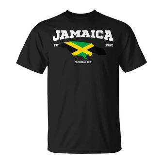 Jamaican Flag Jamaica Map Vacation To Jamaica 2024 T-Shirt - Thegiftio UK