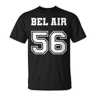 Jersey Style Bel Air 56 1956 California Vintage Muscle Car California Gifts And Merchandise Funny Gifts Unisex T-Shirt | Mazezy