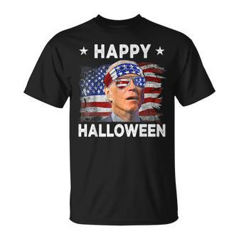 Joe Biden Happy Halloween Funny 4Th Of July Joe Biden Funny Halloween Funny Gifts Unisex T-Shirt | Mazezy