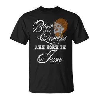 June Birthday Black Queens Are Born In June Unisex T-Shirt | Mazezy UK