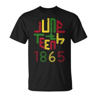 Junenth 1865 African American Celebrating Black Freedom Unisex T-Shirt | Mazezy