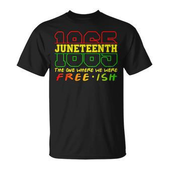 Junenth 1865 Black Pride Celebrating Black Freedom Gifts Unisex T-Shirt | Mazezy