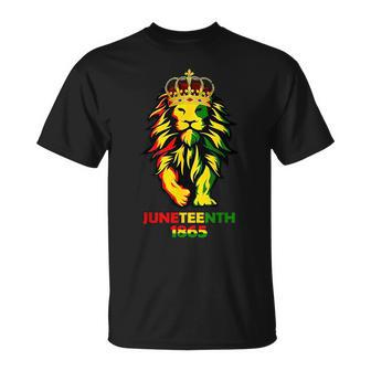 Junenth African American Black Lion 1865 King Gifts Unisex T-Shirt | Mazezy UK
