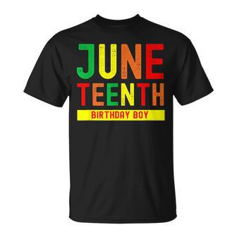 Junenth Birthday Boy | Born On June 19Th Unisex T-Shirt | Mazezy