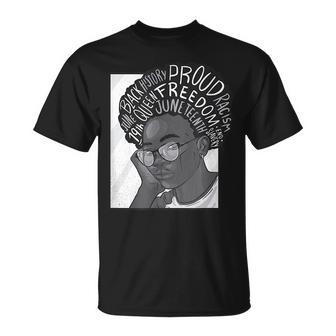 Junenth Celebrating Black Freedom 1865 - African American Unisex T-Shirt | Mazezy