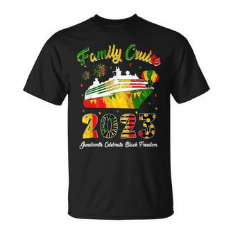 Junenth Family Cruise 2023 Family Vacation Party Cruising Unisex T-Shirt | Mazezy