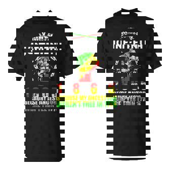Junenth June 1865 Black History African American Freedom Unisex T-Shirt | Mazezy
