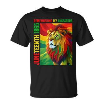 Junenth Lion Remembering My Ancestors 2023 Unisex T-Shirt - Seseable