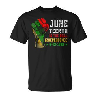 Junenth Is The Real Independence Day 1865 Freedom Pride T-shirt - Thegiftio UK