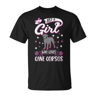 Just A Girl Who Loves Cane Corsos Italian Moloss Cane Corso Unisex T-Shirt | Mazezy