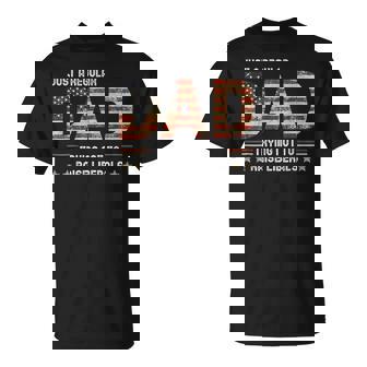 Just A Regular Dad Trying Not To Raise Liberals Fathers Day Unisex T-Shirt | Mazezy