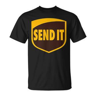 Just Gonna Send It Mail Man T-Shirt | Mazezy
