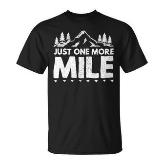 Just One More Mile Motivational Ultra Trail Runner T-shirt - Thegiftio UK