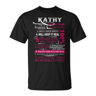 Kathy Name Gift 100 Kathy Unisex T-Shirt - Seseable