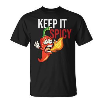 Keep It Spicy Chili Hot Red Pepper Jalapeno T-Shirt | Mazezy