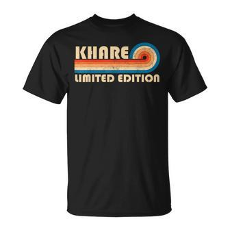 Khare Surname Retro Vintage 80S 90S Birthday Reunion T-Shirt | Mazezy