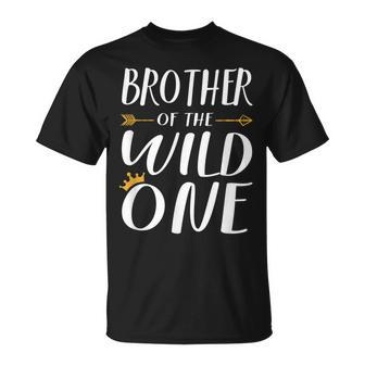 Kids Funny Brother Of The Wild One Thing 1St Birthday Funny Gifts For Brothers Unisex T-Shirt | Mazezy AU