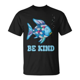 Be Kind Rainbow Fish Teacher Life Teaching Back To School T-Shirt | Mazezy