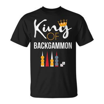 King Of Backgammon Board Game Backgammon Player T-Shirt | Mazezy