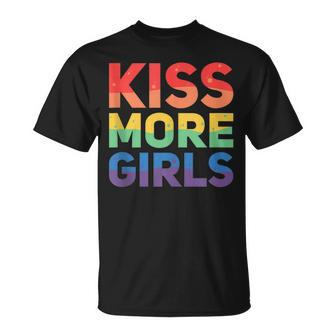 Kiss More Girls - Lesbian Lgbt Gay Homosexuality Unisex T-Shirt | Mazezy AU