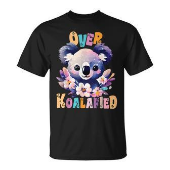 Over Koalafied Cute Colorful Koala Bear T-Shirt - Monsterry